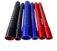 Induction Intake Pipe Hose Red Blue Black All Size Universal Silicone Flexible Hose Car Air Intake Pipe Radiator Tube Intercooler Rubber Joiner(500mm,ID63mm)