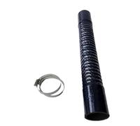Induction Intake Pipe Hose Silicon Universal Car Silicone Flexible Hose Silicon Intercooler Air Intake Pipe Radiator Tube Convoluted Silicone Tub(Black,500mm,ID60mm)