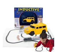 Induction Magic Toy Truck | Automatic Vehicle Game With Mini Line Tracking System | Novelty Gift STEM Interactive Toy Equipped with Educational Optical Sensor - for Boys Girl