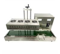 Induction Sealer Machine, Continuous Electromagnetic Foil Cap Sealer for Plastic and Glass Bottles, 20-300mm Height, Diameter 15-85mm