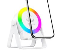 Induction Speaker - durable audio unit, rgb color changing gadget | 4-in-1 portable wireless speaker with led lights perfect for office conference room travel interior design event planners