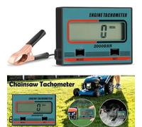 Induction Tachometer with LCD Display for Chainsaws, Lawn Mowers, Motorcycles and Generators, Compatible with 2-Stroke and 4-Stroke Fuel Engines, Supports Multiple Measurement Methods