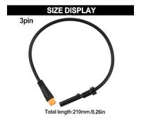 Induction Wire for NFOX Electric Bikes - Magnetic Brake Sensor Signal Cable, 21 cm Length, 22 AWG, 4 mm Diameter, 8 mm Installation Sleeve, Single(3pin)