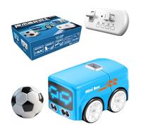 Inductive Line Follow Gesture Remote Control Car with Auto-Avoidance and LED Expression Lights - Mini Desktop Vehicle for Kids