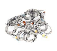 Inductive Proximity Switch Sensor PNP NO 3 Wire Approach Switch Kit with Adjustable Detection Distance for Machinery Mining Metallurgy 10Pcs