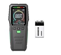 Inductive Wood Moisture Meter Digital Electrical Tester Measuring Tool LCD Display Ectromagnetic Wave Timber Hygrometer Simple to Operate(MT28C with Battery)