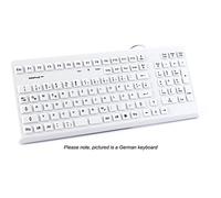 InduKey Induproof Med - Antimicrobial Compact Silicone Keyboard IP68 Grey