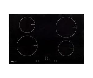 Induktionskochfeld 4 Zonen Touch-Bedienfeld Glas 77 cm 7000W