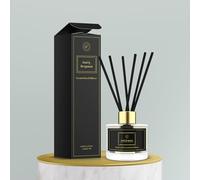 Indulge in a Unique Oud & Bergamot Blend | 200ml Reed Diffuser bottle with 8 Sticks for Intense Fragrance | Ideal for Every Room | Unleash A Long-Lasting Aroma
