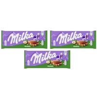 Indulge in Milka's Hazelnuts Chocolate Bar - 3 Pack Delight