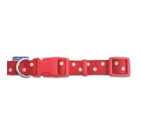 Indulgence Nylon Adjustable Collar Vintage Polka Red 30-50cm Sz 2-5