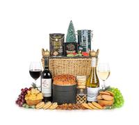 Indulgence Treat Basket - Luxury Christmas Hamper with Chocolate & Wine Gift