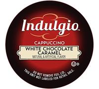 Indulgio Cappuccino, White Chocolate Caramel, 12-Count Single Serve Cup for Keurig K-Cup Brewers by Indulgio