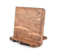 Indus Lifespace Acacia Wood Book Stand Adjustable Angle Reading Book Holder for Textbook, Receipe, Music Books, Tablet for Home Office Kitchen Lightweight Bookstand (27.94cm x 22.86cm x 3.81cm)
