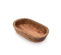 Indus Lifespace Decorative Bowl Mango Wood Hand Carved Home Decor for Dining Table Centerpiece Bowl for Table (10" x 6" x 2")