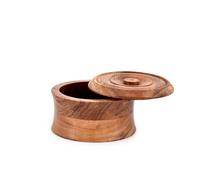 Indus Lifespace Jewellery box Acacia Wood Vintage Style Treasure Box Storage Organizer Trinket Keepsake Chest (12.7cm x 12.7cm x 7.62cm)