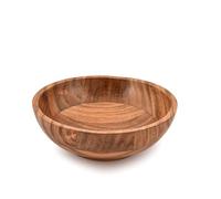 Indus Lifespace Mango Wood Decorative Bowl for Home Decor - Rustic Farmhouse Wooden Centerpiece Bowl for Coffee Table, Living Room, Dining Table (7" X 7" X 3")