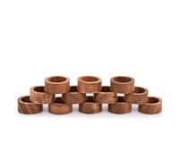 Indus Lifespace Napkin Ring Acacia Wood Set of 12, Wooden Napkin Rings Artisan Crafted in India, Tabletop Decor