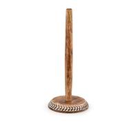 Indus Lifespace Paper Towel Holders Mango Wood Standing Rolls Holder for Kitchen, for Kitchen Counter, Dining Table, Bathroom (6" x 6"x 14")