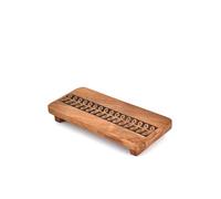 Indus Lifespace Soap Dishes Acacia Wood Retro Wooden Tray for Bathroom and Kitchen, Soap Dispenser (9" x 4" x 1.5")