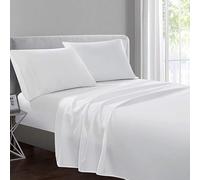 Indus Textiles 4 x Flat Sheets 800 Thread Count 100% Egyptian Cotton Hotel Sateen Quality Bedding - White - Single