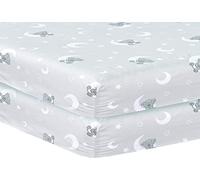 Indus Textiles - cotbed fitted sheet, Pack of 2 cot bedding Fitted cot sheets, Easy Care Soft and Durable, cot bed sheets 140 x 70 fitted - cot bed sheets - Sleeping Teddy