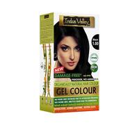 Indus Valley Gel Black1.0 Gel & Powder Hair Dye Colour Kit (Packaging may vary)