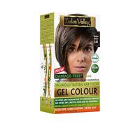 Indus Valley Natural Organic Gel Hair Color | Ammonia-Free, Vegan & Cruelty-Free | 100% Gray Coverage, Long Lasting | Medium Brown 4.0 (20g+200ml)