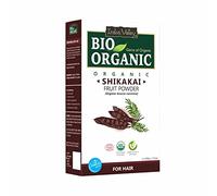 INDUS VALLEY Organic Shikakai Powder for Frizzy, Soft & Shiny Hair Acacia Concinna Care Strengthening, Nourish, Conditioner Cleanser - Natural Shikakai Powder for Hair Care (100 g), 1 Count