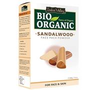 Indus Valley Sandalwood Face Pack with Multani Mitti, Almond and Calamine, 1 Pack (200g)