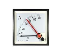 IndusTradCorp AC Double Needle Ammeter, Pointer Meter, Overload 6 Times, 10-800/1A/5A 60A-4800A, Class 1.5(AC 100-1A 600A)