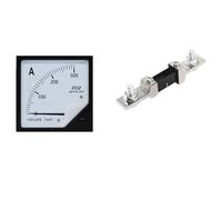 IndusTradCorp DC Ammeter 6C2, Pointer Type Mechanical Meter, For Accurate Current Reading, 200A~800A 75mV, Class 1.5, Equipped With Current Divider(300A-75mV)