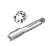 IndusTradCorp M22X0.5, M22X0.75, M22X1, M22X1.25 Tap And Die Set Right Hand, HSS Machine Thread Tap & Round Die(1.25)
