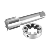IndusTradCorp M40 X 1.5, M40x2 Tap And Die Set Left Hand, HSS Machine Thread Tap & Round Die(Left M40x1.5)