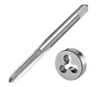 IndusTradCorp Metric M6X0.75 Tap And Die Set Right Hand, M6 X 0.75 HSS Machine Thread Tap & Round Die