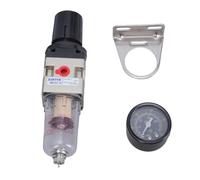Industrial 1/4 BSPT Air Filter Regulator Combo Aluminum Air Filter Pressure Regulate for Clean & Secure Supplies Precisions Pressure Regulator