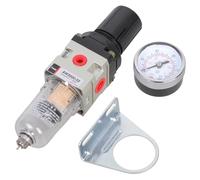 Industrial 1/4 BSPT Air Filter Regulator Combo Aluminum Filter Pressure Regulate for Clean & Secure Supplies Precisions Pressure Regulator