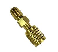 Industrial 1/4inch External/Internal Thread 32 R454ABC Refrigerants Brass Adapter Corrosions Resistant Construction Tank Steel Adapter