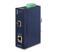 Industrial 1-Port 100/1000X SFP to 1-Port 10/100/1000T 802.3bt PoE++ Media Converter (802.3bt Type-4, PoH, Legacy, Force mode support)