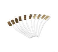 Industrial 10Pcs Brass Wire Brush Set for Metal Rust Removal, Cleaning, Machine Polishing, and Barbecue Net Maintenance for Multiple Use Cases