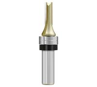 Industrial 12.7mm Double Bearing Rabbeting Router Bit 1/2Inch Shank For Woodworking And Composite Materials Smooth Cut Precise Rabbeting Cutter For Woodworking