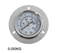 Industrial 14PT Axial Oil Pressure Gauge with Shock Resistant Edge for Monitoring Pressure Ranges 0 250KG in Various Equipment and Environments