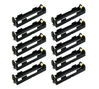 Industrial 18650 Battery Holder Organizers Set of 10 with Spring Contacts Suitable for Robotics & Low Voltages Appliance Preinstalled Wire Battery Box