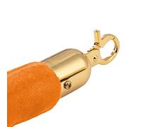 Industrial 2.2m Queue Barrier Rope with Hooks - Durable Colored Rope for Event Crowd Control Weddings Hotels Theaters - Sturdy Visitor Guidance Solution