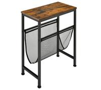 Industrial 2 Tier Coffee Side Table Magazine Storage Rack