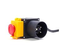 Industrial 250V 16A Push Button Switches Robusts Electromagnetic Power Quick Installation For Loging Splitters Heavy Duty