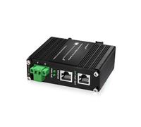 Industrial 30W PoE Injector, Hardened Gigabit PoE+ Injector IEEE802.3at 30W 48V POE Adapter Power Over Ethernet with 12-48V DC Input DIN Rail Mount
