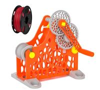 Industrial 3d Filament Respooler, 3-in-1 Electric/hand-cranked Spool Winder With Smart Start/stop, Universal For 1kg 3d Printing Filaments, Welding Wires & Textile Materials Electric Orange