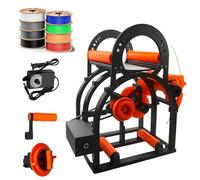 Industrial 3D Printer Filament Respooler, Electric Spool Rewinder for 20cm Spools, Universal Wire Winder, Automatic Respooling Machine for Printing Enthusiasts