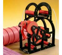 Industrial 3D Printer Spool Rewinder, Universal Filament Respooler for 20cm Spools & Welding Wire, Tension Control, Easy Setup, for Textile Manufacturing